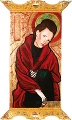 J. C. Kuo, Saint Taiwan - Mellow, 1996, Acrylic on canvas with painted wooden frame