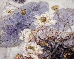 Lei Shuang, Lotus, 1999, Oil on canvas