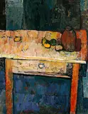Yoshio Chang, Still Life on the Table, 1979, Oil on canvas