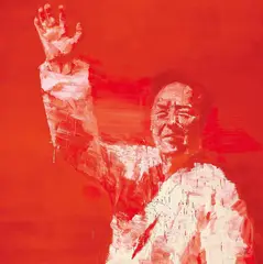 Yan Pei-ming, Mao. Chinese Vermilion #5, 2001, Oil on canvas