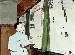 Qiu Xiaofei, Classroom 1 ﹠ Classroom 2, 2007, Acrylic on canvas