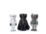 Kaws, Stormtrooper Companion; Darth Vader Companion; Boba Fett Companion (a set of 3), 2008（左）; 2007（中）; 2013（右）, Mixed media, vinyl, edition of 500