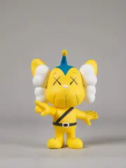 JPP (Yellow) by Kaws, 2008, Painted cast vinyl, edition of 500, sold Dec 2018