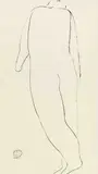 Sanyu, Nude, 1920-1930s, Ink on paper