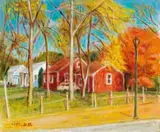 Lee Shih-chiao, American Landscape, 1977, Oil on canvas
