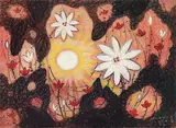 Chua Hu, Lotus, 1994, Crayon on paper