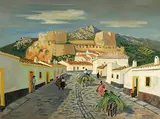 Yves Brayer, Solobreña, Espagne, 1962, Oil on canvas