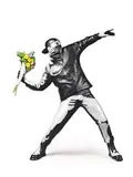 Banksy - Flower Bomber by Sync x Medicom Toy x Brandalism, 2018, Polystone, sold Jul 2020