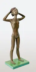 Xiang Jing, Smoking Girl, 2007, Bronze sculpture, edition no. 3/7