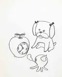 Yoshitomo Nara, Time Goes On, single colour intaglio on paper
