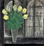 Lin Fengmian, Flowers in Vase