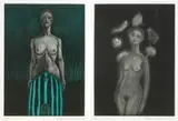 Katsura Funakoshi, At the Blue Forest & The Important Words (a set of 2), 2013, Mezzotint and aquatint; edition 11/25 (each)