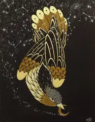 SupaKitch, The Crescent Sky, 2015, Acrylic on canvas