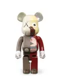 Kaws, Dissected Companion: Bearbrick 1000% (Red), 2008, Painted cast vinyl, edition of 500