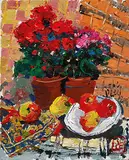 Pang Jiun, Red Flowers