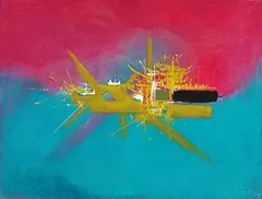 Georges Mathieu, Orestide, 1976, Oil on canvas