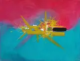 Georges Mathieu, Orestide, 1976, Oil on canvas