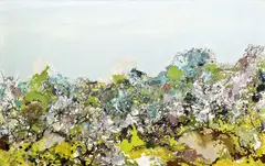 Mid-Spring by Hong Ling, 2008, Oil on canvas, sold Dec 2009