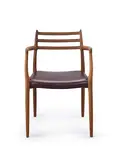Niels Otto Møller, Model-62 Chair, 1962, Walnut, leather