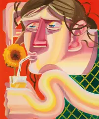 Ákos Ezer, Orange Juice, 2020, Oil on canvas