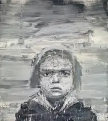 Yan Pei-ming, The Little Shanghai Girl, 2004, Oil on canvas