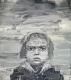 Yan Pei-ming, The Little Shanghai Girl, 2004, Oil on canvas