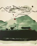 Chu Teh-chun, Montagne, c.1990, Lithograph, edition no. 45/80