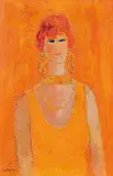 Bernard Cathelin, Katherine–Casque d'Or, 1997, Oil on canvas