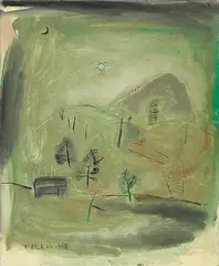 Zao Wou-ki, Sans titre, 1948, Oil on canvas