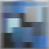 Christiane Grimm, Transformation zu Blau II, 2021, Mixed media and acrylic glass