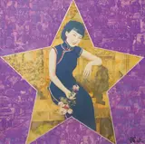 Xue Song, Star - Beauty, 2006, Mixed media on canvas, collage