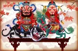 Du Xi, Gods of Wealth, 2013, Oil on linen