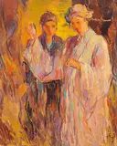 Huang Yu-Cheng, Taiwanese Opera, 1993, Oil on canvas