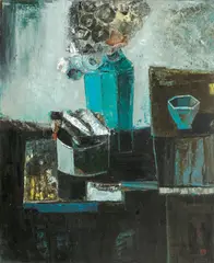 Hsieh Hsiao-De, Nature morte, Oil on canvas