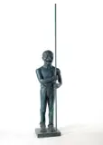 Yue Minjun, Contemporary Terracotta Warriors Series No. 6, 2005, Bronze, edition no. 9/25