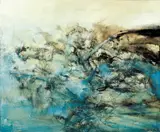 26.1.68 by Zao Wou-ki, 1968, Oil on canvas, sold Apr 2004