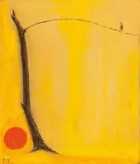 Wang Pan-yuan, Sunset, Oil on canvas