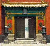 Li Kai, Palace Over Winter Snow IV, 2006, Oil on canvas