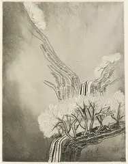 Sanyu, Les Poèmes de T’ao Tsien, 1930, Etching print, edition no. 220/290