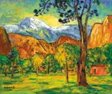 Sanlang Yang, Looking into the Distance from the Jokul, Oil on canvas