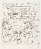 Rock 'n' Roll Star, City, Astronaut (a set of 3) by Keith Haring, 1989, Offset, edition 28/80, sold Dec 2018