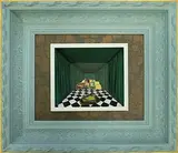 Lv Yuanxiang, Private Museum Series 2, No. 1, 2015, Oil on canvas, mixed media installation