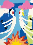 Maja Djordjevic, Love Your Way, 2019, Oil and enamel on canvas