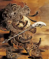 Chen Liu, Door Gods (diptych), 2008, Oil on canvas