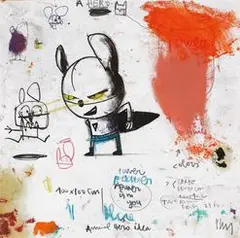 Power by Edgar Plans, 2019, Mixed media on paper, sold Jul 2021