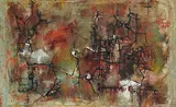 Hsiao Ming-Hsien, Abstratction, 1957, Oil on canvas