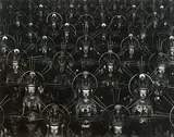 Hall of Thirty-Three Bay by Hiroshi Sugimoto, 1995, Gelatin silver print, edition no. 6/25, sold May 2014