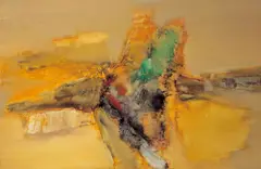 Yang Hsing-sheng, Abstract, 1987, Oil on canvas