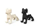 Kaws, OriginalFake x Neighborhood Zooth Dogs (White & Black) (a set of 2), 2007, Painted cast vinyl, edition of 250