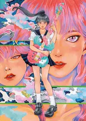 Marina, Momoko Series Start, 2025, Acrylic on wooden panel
